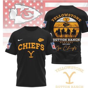 Kansas City Chiefs Yellowstone Dutton Ranch Montana T Shirt Kansas City Chiefs Yellowstone Dutton Ranch Montana T Shirt