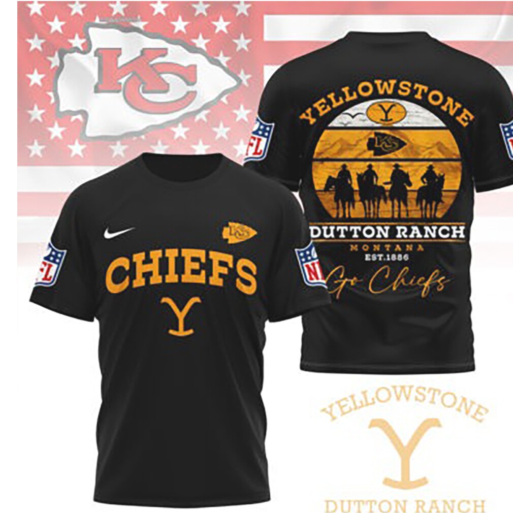 Kansas City Chiefs Yellowstone Dutton Ranch Montana T Shirt Kansas City Chiefs Yellowstone Dutton Ranch Montana T Shirt