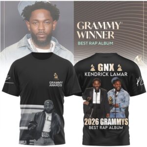 Kendrick Lamar GNX 2026 Grammy Winner Best Rap Album Hip Hop tshirt
