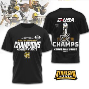 Kennesaw State Owls CUSA Football Champions 2025 Graphic Apparel Collection Hoodie