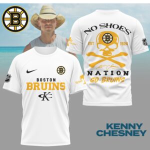 Kenny Chesney No Shoes Nation Boston Bruins NHL Skull Crossbones Hockey Shirt Kenny Chesney No Shoes Nation Boston Bruins NHL Skull Crossbones Hockey Shirt