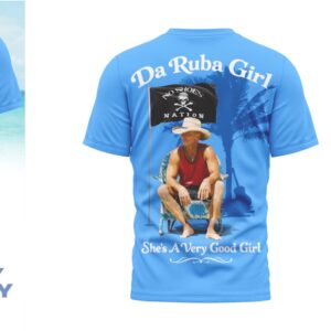 Kenny Chesney No Shoes Nation Da Ruba Girl Blue Graphic T Shirt