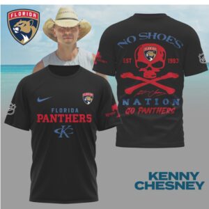 Kenny Chesney No Shoes Nation Florida Panthers NHL Skull Crossbones Shirt