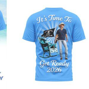 Kenny Chesney No Shoes Nation Get Ready 2026 Blue Concert Shirt