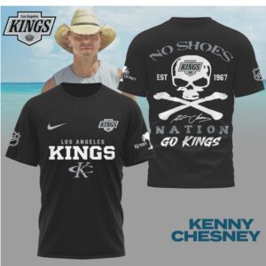 Kenny Chesney No Shoes Nation Los Angeles Kings NHL Skull Crossbones Shirt