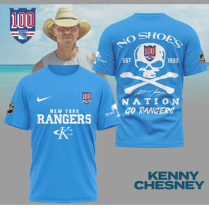 Kenny Chesney No Shoes Nation New York Rangers NHL Skull Crossbones Shirt