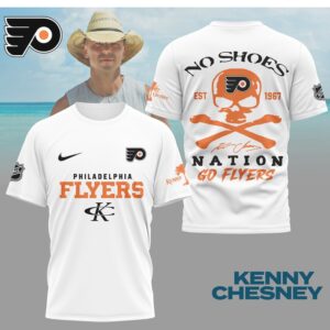 Kenny Chesney No Shoes Nation Philadelphia Flyers NHL Skull Crossbones Shirt Kenny Chesney No Shoes Nation Philadelphia Flyers NHL Skull Crossbones Shirt