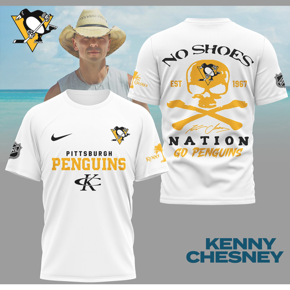 Kenny Chesney No Shoes Nation Pittsburgh Penguins NHL Skull Crossbones Shirt Kenny Chesney No Shoes Nation Pittsburgh Penguins NHL Skull Crossbones Shirt