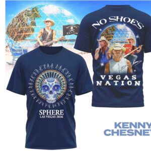 Kenny Chesney No Shoes Nation Sphere 2026 Event T Shirt Kenny Chesney No Shoes Nation Sphere 2026 Event T Shirt