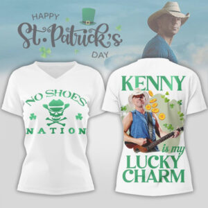 Kenny Chesney No Shoes Nation St Patrick's Day Lucky Charm Vintage Graphic Country Tee