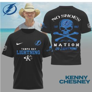 Kenny Chesney No Shoes Nation Tampa Bay Lightning NHL Skull Crossbones Shirt