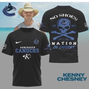 Kenny Chesney No Shoes Nation Vancouver Canucks NHL Skull Crossbones Shirt Kenny Chesney No Shoes Nation Vancouver Canucks NHL Skull Crossbones Shirt