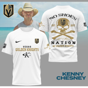 Kenny Chesney No Shoes Nation Vegas Golden Knights NHL Skull Crossbones Shirt