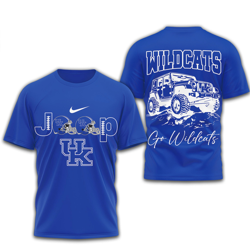 Kentucky Wildcats Jeep Off Road Graphic Vintage Blue Football Fan Apparel T Shirt Kentucky Wildcats Jeep Off Road Graphic Vintage Blue Football Fan Apparel T Shirt
