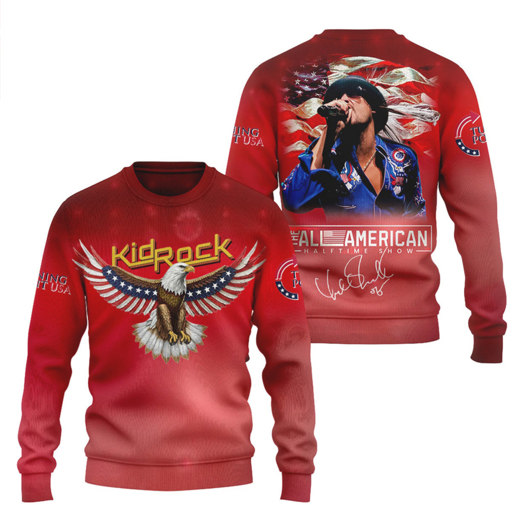 Kid Rock All American Halftime Show Eagle Signature Vintage Rock Concert T Shirt Kid Rock All American Halftime Show Eagle Signature Vintage Rock Concert T Shirt