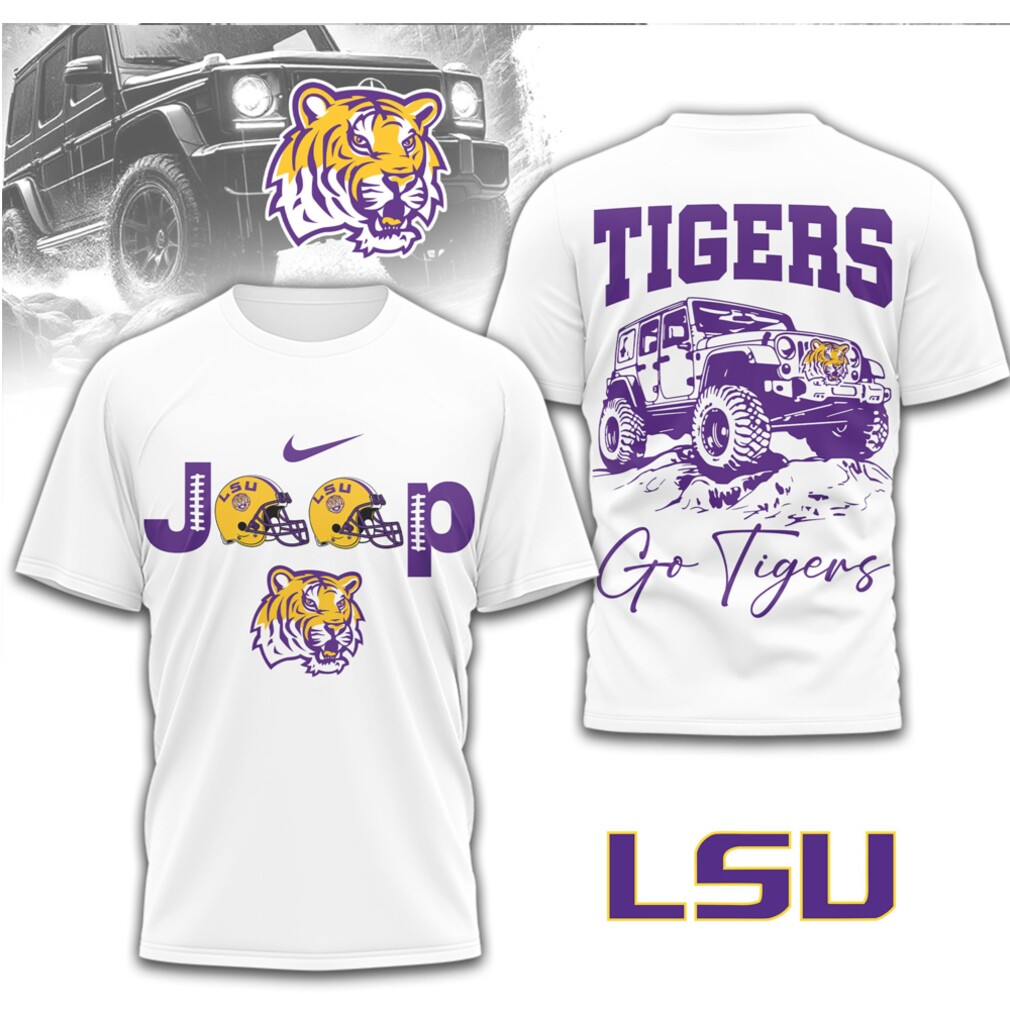 LSU Tigers Jeep Graphic Geaux Tigers Vintage Purple Gold Game Day Shirt LSU Tigers Jeep Graphic Geaux Tigers Vintage Purple Gold Game Day Shirt
