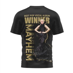 Lady Gaga Mayhem Grammy Winner 2026 Best Pop Vocal Album Concert T Shirt