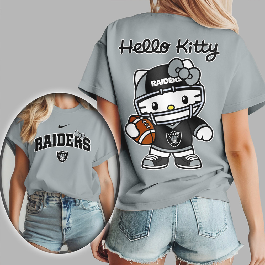 Las Vegas Raiders Hello Kitty Football Edgy Coquette Aesthetic Game Day Fan T Shirt Las Vegas Raiders Hello Kitty Football Edgy Coquette Aesthetic Game Day Fan T Shirt