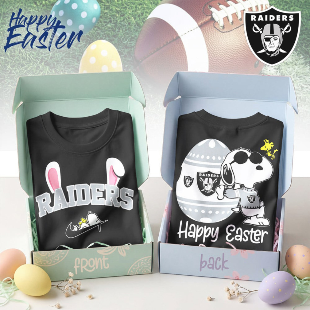 Las Vegas Raiders Snoopy Happy Easter Bunny Ears Nike Logo Football Shirt Las Vegas Raiders Snoopy Happy Easter Bunny Ears Nike Logo Football Shirt