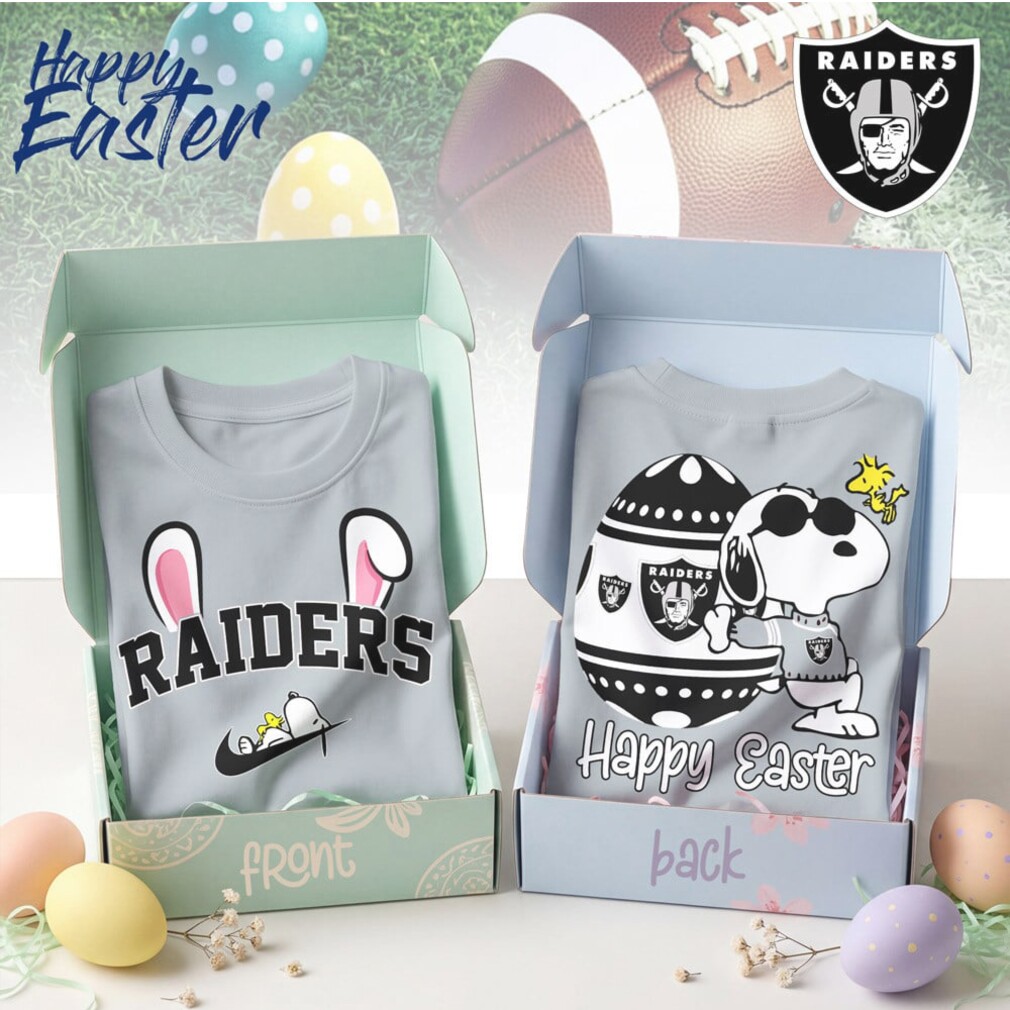 Las Vegas Raiders Snoopy Happy Easter Bunny Ears Nike Logo Football Shirt Las Vegas Raiders Snoopy Happy Easter Bunny Ears Nike Logo Football Shirt
