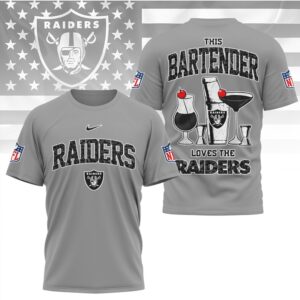 Las Vegas Raiders This Bartender Loves The Raiders Vintage NFL Game Day T Shirt