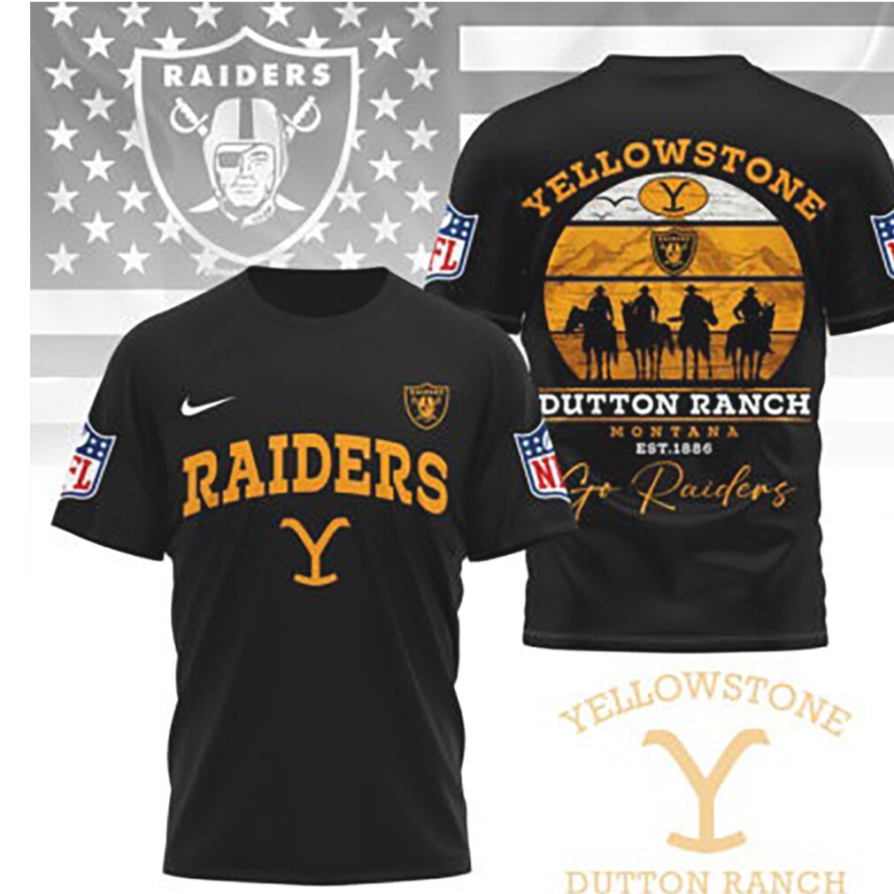 Las Vegas Raiders Yellowstone Dutton Ranch Montana T Shirt Las Vegas Raiders Yellowstone Dutton Ranch Montana T Shirt