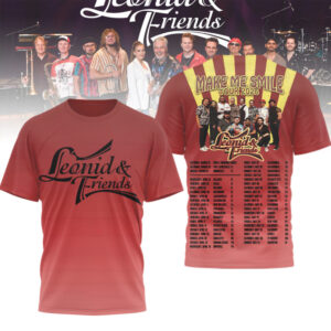 Leonid & Friends Make Me Smile Tour 2026 Tribute Band Concert Music T Shirt