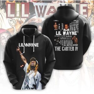 Lil Wayne The Carter IV Album Tracklist Hip Hop Graphic Rap Fan Hoodie