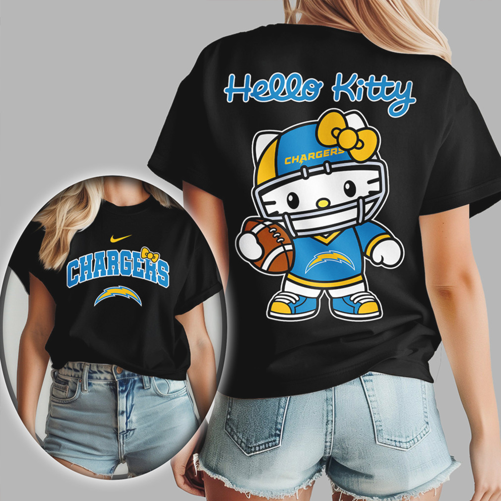 Los Angeles Chargers Hello Kitty Kawaii Football Fan Gameday T Shirt Los Angeles Chargers Hello Kitty Kawaii Football Fan Gameday T Shirt