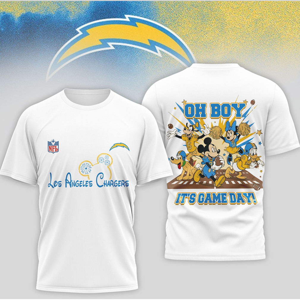 Los Angeles Chargers Mickey Mouse Disney Game Day Powder Blue Football Fan Shirt Los Angeles Chargers Mickey Mouse Disney Game Day Powder Blue Football Fan Shirt