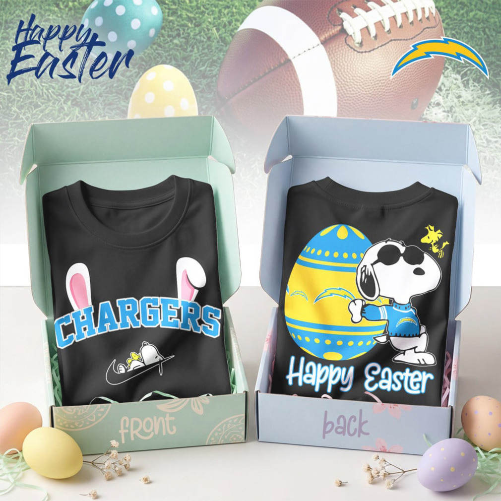 Los Angeles Chargers Snoopy Happy Easter Egg Hunt Nike Logo Football Shirt Los Angeles Chargers Snoopy Happy Easter Egg Hunt Nike Logo Football Shirt