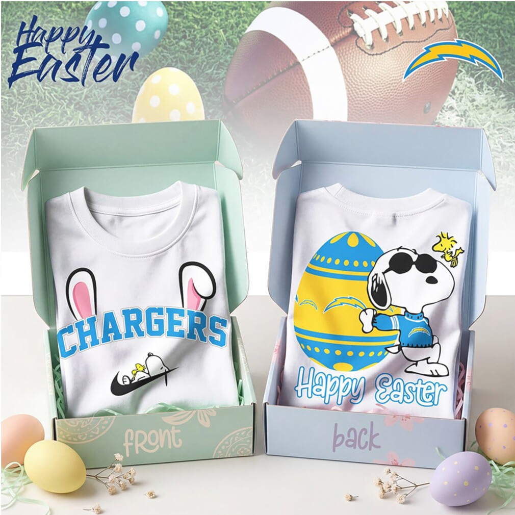 Los Angeles Chargers Snoopy Happy Easter Egg Hunt Nike Logo Football Shirt Los Angeles Chargers Snoopy Happy Easter Egg Hunt Nike Logo Football Shirt
