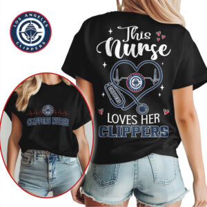 Los Angeles Clippers Nurse Heart Stethoscope Tee Basketball Fan Nursing Student Graduation Gift Shirt Los Angeles Clippers Nurse Heart Stethoscope Tee Basketball Fan Nursing Student Graduation Gift Shirt