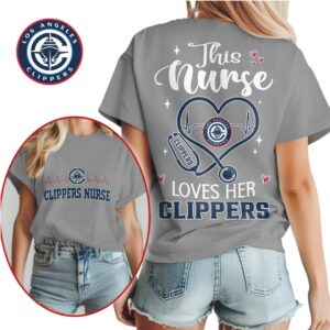 Los Angeles Clippers Nurse Heart Stethoscope Tee Basketball Fan Nursing Student Graduation Gift Shirt