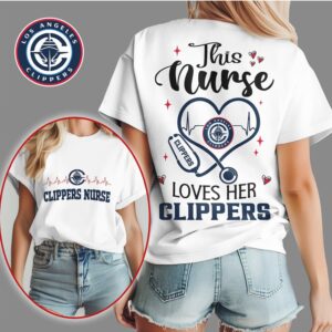 Los Angeles Clippers Nurse Heart Stethoscope Tee Basketball Fan Nursing Student Graduation Gift Shirt
