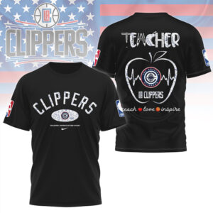 Los Angeles Clippers Teacher Appreciation Shirt Teach Love Inspire Pro Basketball Apparel Shirt Los Angeles Clippers Teacher Appreciation Shirt Teach Love Inspire Pro Basketball Apparel Shirt