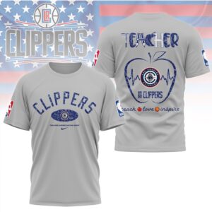 Los Angeles Clippers Teacher Appreciation Shirt Teach Love Inspire Pro Basketball Apparel Shirt