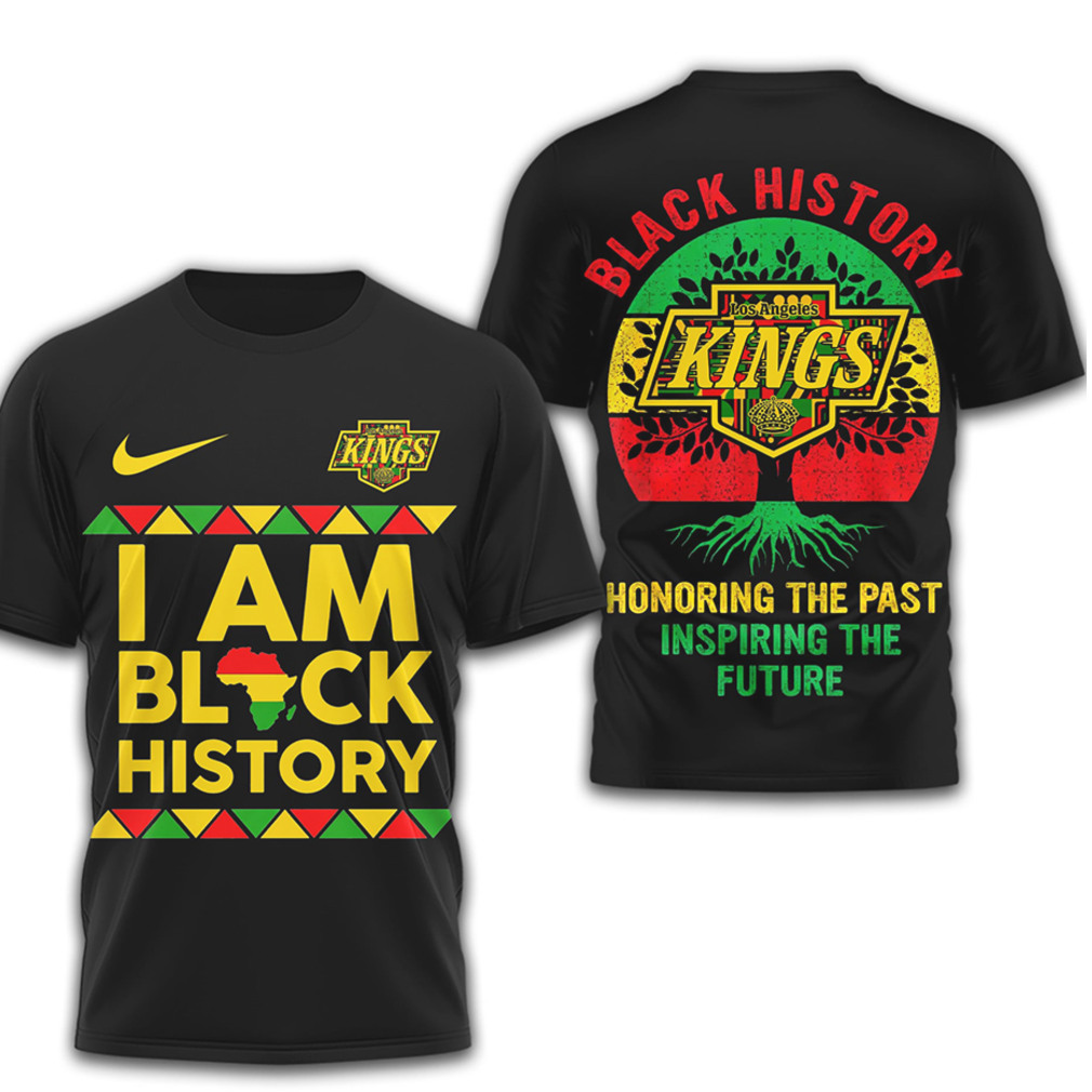 Los Angeles Kings Black History Month I Am Black History Graphic T Shirt Los Angeles Kings Black History Month I Am Black History Graphic T Shirt