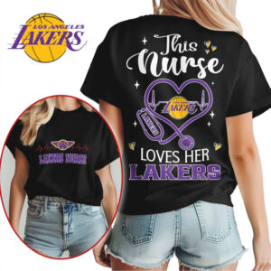 Los Angeles Lakers Nurse Heart Stethoscope Tee Vintage Basketball Healthcare Professional Shirt Los Angeles Lakers Nurse Heart Stethoscope Tee Vintage Basketball Healthcare Professional Shirt