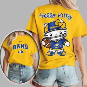 Los Angeles Rams Hello Kitty Trendy Gameday Outfit Football T Shirt