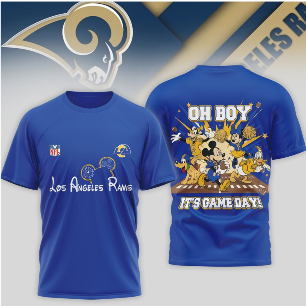 Los Angeles Rams Mickey Mouse Disney Oh Boy It’s Game Day Football Shirt Los Angeles Rams Mickey Mouse Disney Oh Boy It’s Game Day Football Shirt