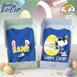 Los Angeles Rams Snoopy Happy Easter Egg Hunt Nike Logo Football Shirt