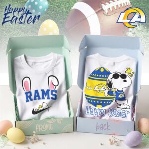 Los Angeles Rams Snoopy Happy Easter Egg Hunt Nike Logo Football Shirt
