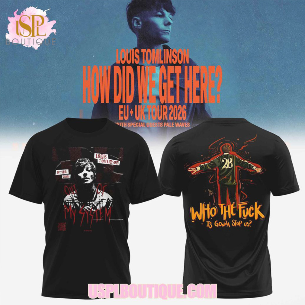 Louis Tomlinson Out Of My System 2026 European Tour Official Fan Graphic Tee Louis Tomlinson Out Of My System 2026 European Tour Official Fan Graphic Tee