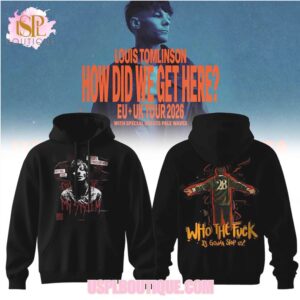 Louis Tomlinson Out Of My System 2026 European Tour Official Fan Graphic Tee