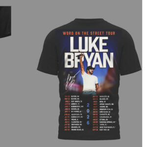 Luke Bryan Word On The Street Farm Tour 2026 Country Music T Shirt