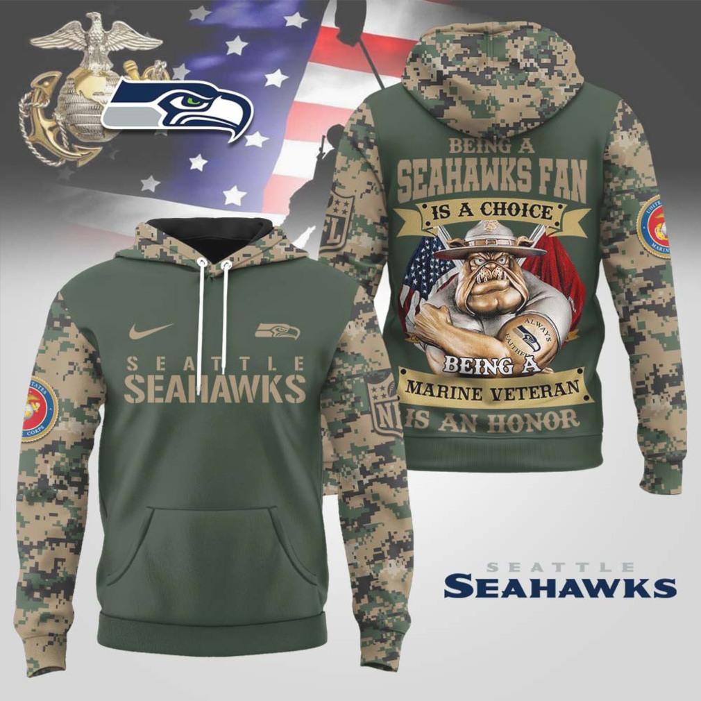 Marine Veteran Seattle Seahawks Honor Camouflage Military Appreciation Game Day Fan Gear Hoodie Marine Veteran Seattle Seahawks Honor Camouflage Military Appreciation Game Day Fan Gear Hoodie