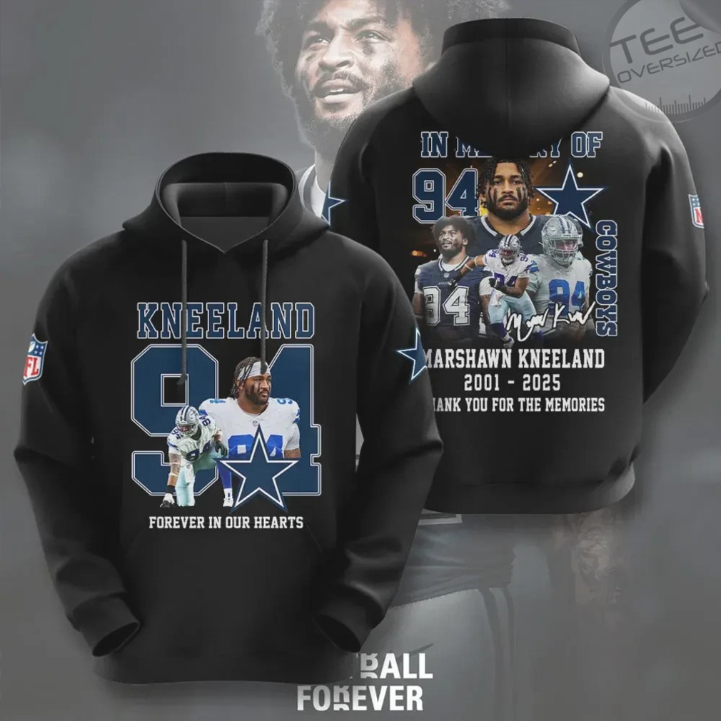 Marshawn Kneeland Dallas Cowboys Memorial Tribute Forever In Our Hearts T Shirt Marshawn Kneeland Dallas Cowboys Memorial Tribute Forever In Our Hearts T Shirt