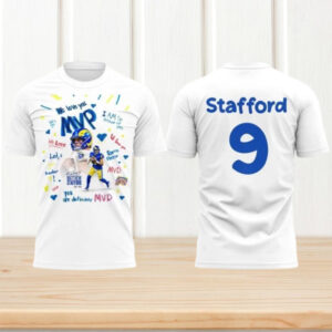 Matthew Stafford Los Angeles Rams MVP Fan Art Stafford 9 Shirt Matthew Stafford Los Angeles Rams MVP Fan Art Stafford 9 Shirt