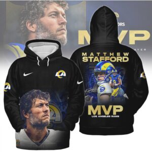 Matthew Stafford Los Angeles Rams MVP NFL Honors Black Apparel Gift Hoodie